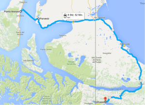 Pta Arenas to Ushuaia