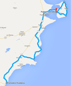 Rivadavia to Valdes