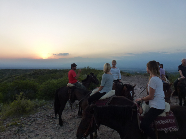 on top of the mountain