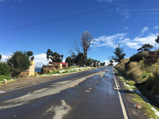 snow on my way to Copacabana
