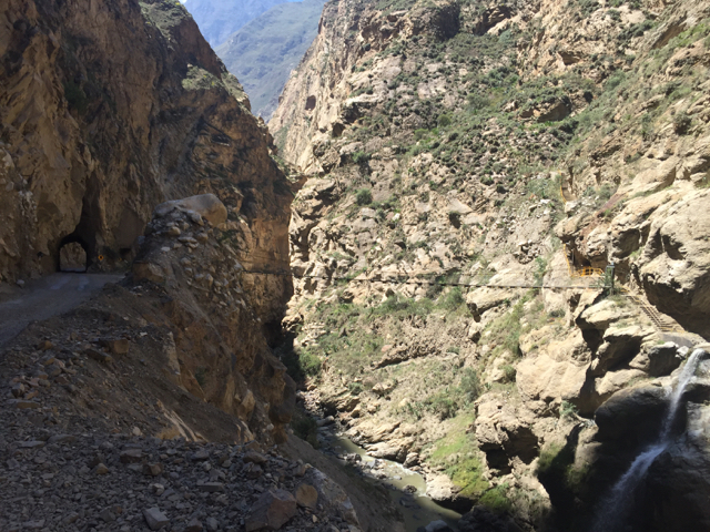 way from Yungay to Yuracmarca